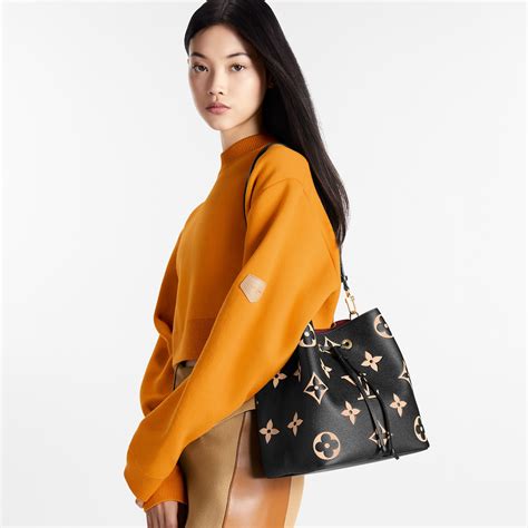 lv m45497|NéoNoé MM Bicolor Monogram Empreinte Leather .